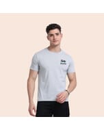 Greys&Blues Men's Eco Blend Round Neck T-Shirt- Grey Melange